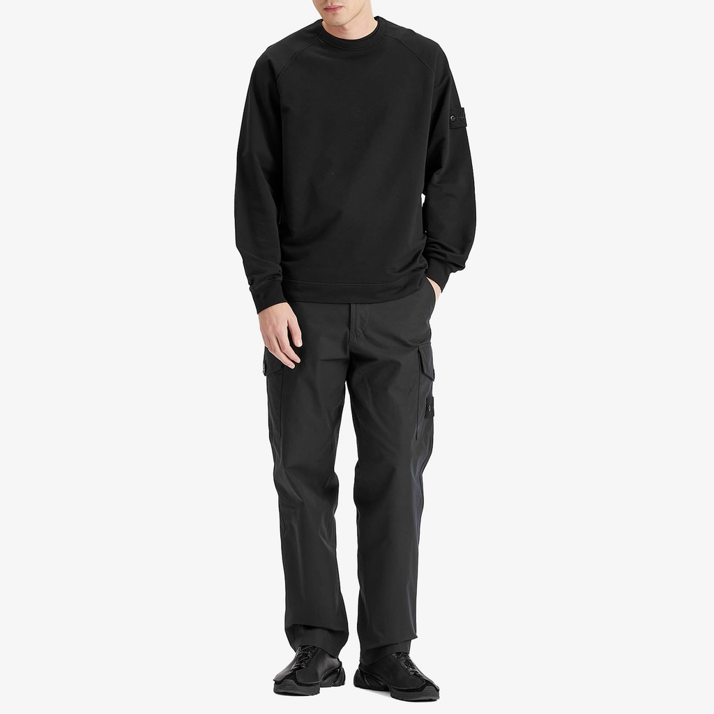 Stone Island Men's Ghost Piece Weatherproof Canvas Cargo Pants Black